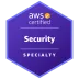 AWS Security Specialty certification badge