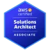 AWS Solution Architect Associate certification badge