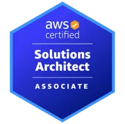 AWS Solution Architect Associate Zertifizierungsabzeichen