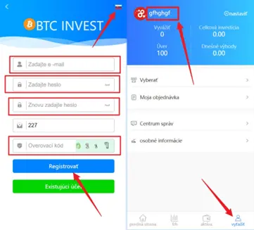 Registration on crypto platform