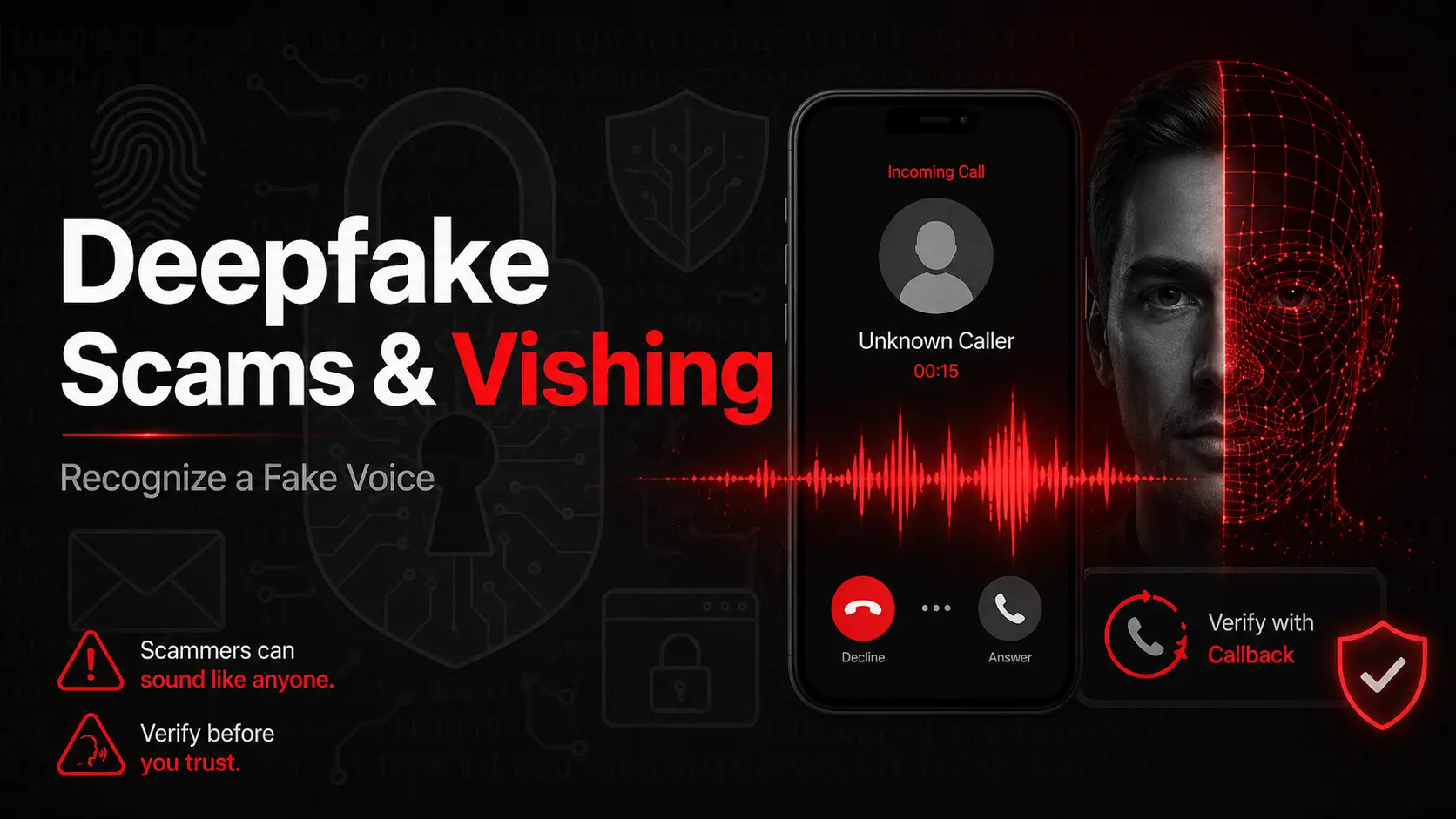 Deepfake scams and vishing: how to recognize a fake voice