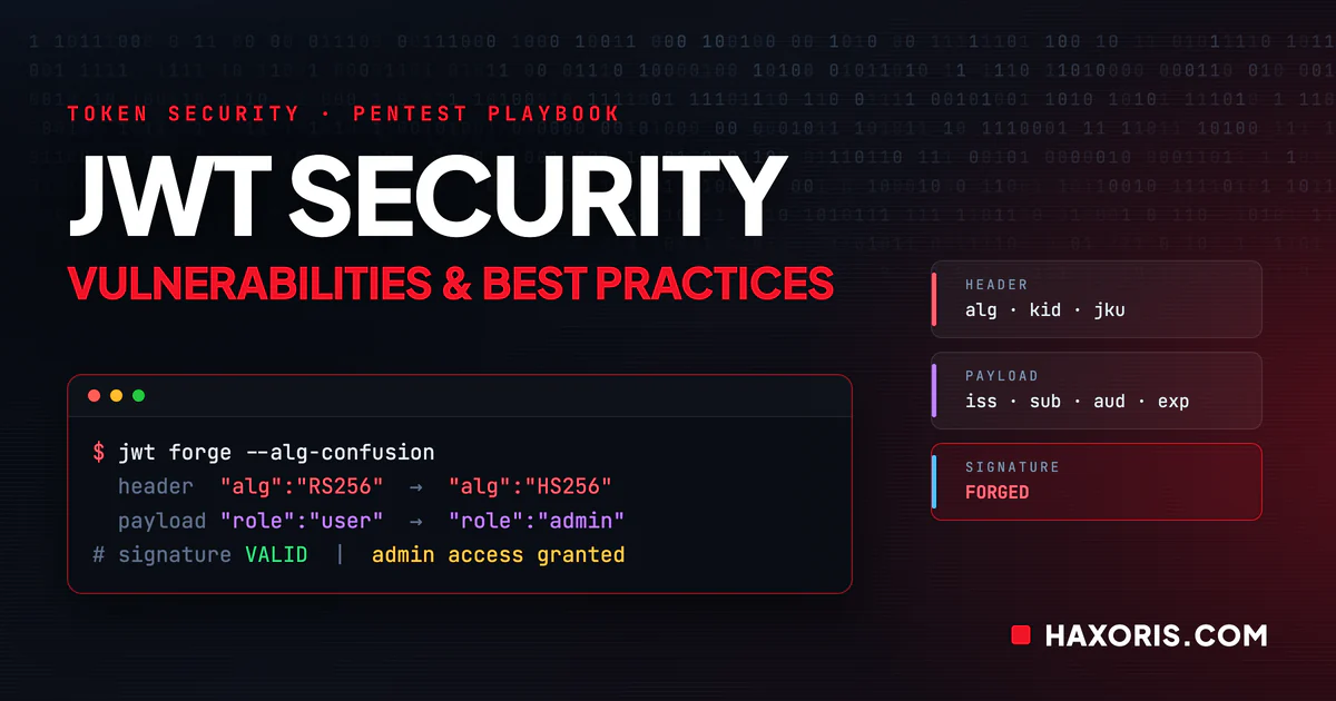 JWT token security, algorithm confusion attack and best practices for JSON Web Tokens